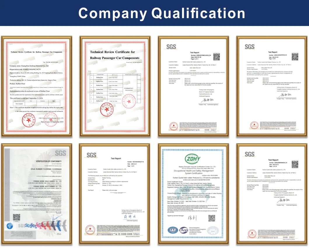 Certification of industrial flooring